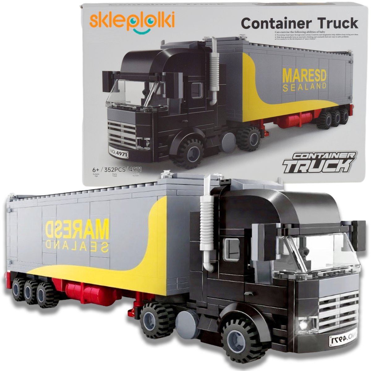 KLOCKI KONSTRUKCYJNE CIĘŻARÓWKA TIR SAMOCHÓD CIEŻAROWY MODEL DLA DZIECI