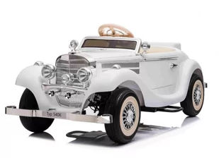 Import SUPER-TOYS MERCEDES RETRO TYP 540K DLA DZIECKA I DLA RODZICA MIĘKKIE KOŁA EVA MIĘKKIE SIEDZENIE FULL OPCJA/A200 A-200-CZARNY - Pojazdy elektryczne dla dzieci - miniaturka - grafika 1