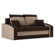 Sofy i kanapy - Sofa rozkładana z funkcją spania, Hewlet, 152x90x80 cm, brąz, cappuccino - miniaturka - grafika 1