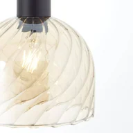 Lampy sufitowe - Brilliant Lampa wisząca Casto, Ø 19 cm, bursztyn, szkło - miniaturka - grafika 1