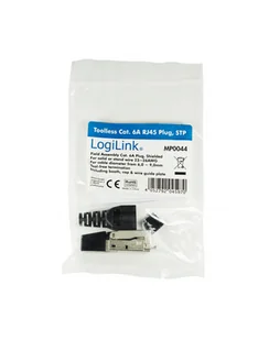 LogiLink Wtyk RJ45 kat.6A FTP MP0044 pozłacany styk 3 beznarzędziowy MP0044 - Pozostałe akcesoria sieciowe - miniaturka - grafika 2