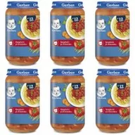 Dania dla dzieci - Gerber Obiadek spaghetti po bolońsku dla dzieci po 12 miesiącu zestaw 6 x 250 g - miniaturka - grafika 1
