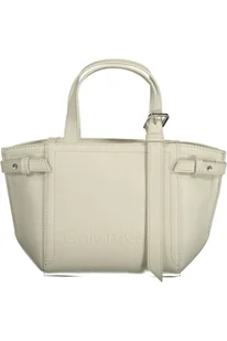 CALVIN KLEIN Torebka damska tekstylna biała SF14341 - Rozmiar: Jeden rozmiar - Torebki damskie - miniaturka - grafika 1