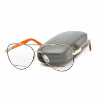 Okulary korekcyjne, oprawki, szkła - Oprawki okularowe pilotki korekcyjne NIKITANA na teleskopach STNK2B Złoty/Brąz - miniaturka - grafika 1