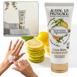 Jeanne en Provence - Verveine Agrumes Nawilżający krem do suchych rąk i paznokci o zapachu cytrusowym 75ml - Kremy i maski do rąk - miniaturka - grafika 1
