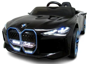 BMW i4 Czarny Auto na akumulator EVA Skóra pilot - Pojazdy elektryczne dla dzieci - miniaturka - grafika 1