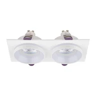 Lampy sufitowe - Wpustowa oprawa podtynkowa na 2 żarówki TK 6924 z serii JET WHITE - miniaturka - grafika 1