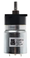 Filamenty i akcesoria do drukarek 3D - RS PRO Szczotkowy silnik przekładniowy do 0,25 Nm 18:1, 24 V dc, średnica wału 5,5 mm, 40 mm x 66 mm - miniaturka - grafika 1