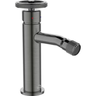 Laveo Bateria bidetowa z korkiem klik-klak grafit MURO BAU 932D - Baterie bidetowe - miniaturka - grafika 1