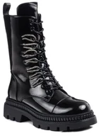 Botki damskie - Buty zimowe damskie botki ocieplane workery DiA MR870-72-39 - miniaturka - grafika 1