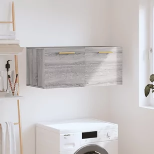 vidaXL Szafka wisząca, szary dąb sonoma, 80x36,5x35 cm - Szafki na klucze - miniaturka - grafika 1