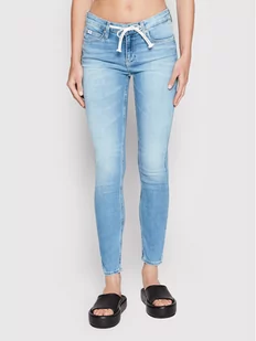 Calvin Klein Jeans Jeansy J20J218619 Niebieski Skinny Fit - Spodnie damskie - miniaturka - grafika 1
