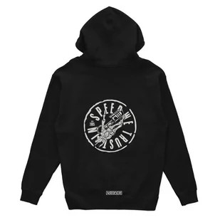 Czarna bluza z kapturem SKULL PISTON-S - Odzież do sportów motorowych - miniaturka - grafika 1