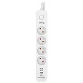 Listwy zasilające - Listwa zasilająca 4-gniazdowa + 3xUSB A ; 5 metrów ; 3×1,5mm² H05VV-F 16A/250V~M02415 - miniaturka - grafika 1