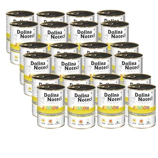 Dolina Noteci Junior bogata w żołądki z kurczaka 24 x 400 g - Mokra karma dla psów - miniaturka - grafika 1