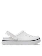Buty dla dziewczynek - Crocs Klapki Crocs Crocband Clean Clog Kids 208477 Biały - miniaturka - grafika 1