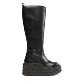 Kozaki damskie - Kozaki Patrizia Pepe 8Y0057/L078-K103 Czarny - miniaturka - grafika 1