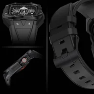 Akcesoria do smartwatchy - Kingxbar CYF140 2w1 pasek Apple Watch Ultra, SE, 8, 7, 6, 5, 4, 3, 2, 1 (49, 45, 44, 42  mm) z wbudowanym pancernym etui ze stali nierdzewnej srebrny - miniaturka - grafika 1