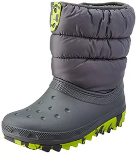 Buty dla dziewczynek - Crocs Unisex klasyczne buty dziecięce Neo Puff Boot K śnieg, Szary - Niebieskoszary - 29/30 EU - grafika 1