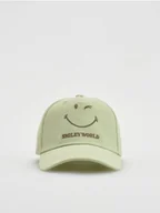 Czapki damskie - Reserved - Czapka z daszkiem SmileyWorld® - oliwkowy - miniaturka - grafika 1