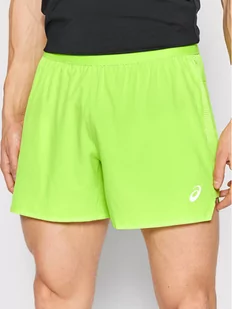 Asics Szorty sportowe Road 5In 2011A769 Zielony Regular Fit - Spodnie sportowe męskie - miniaturka - grafika 1