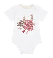 Body dla niemowląt - Body z krótkim rękawem Koralowiec - 62 - miniaturka - grafika 1
