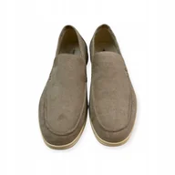 Mokasyny męskie - Mokasyny męskie zamszowe Old Money 39 - miniaturka - grafika 1