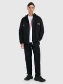 Spodnie sportowe męskie - 4F Spodnie casual męskie - czarne L - miniaturka - grafika 1