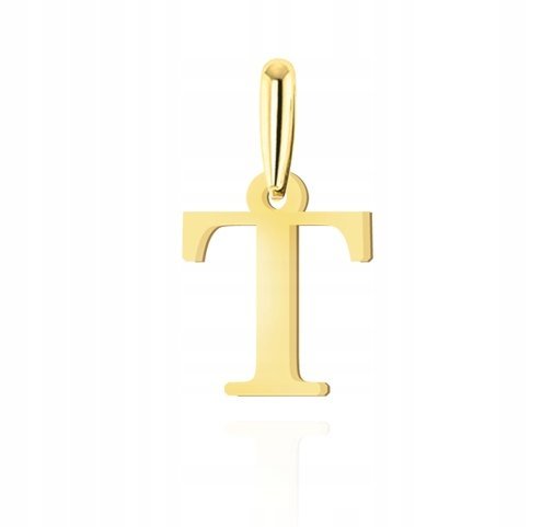 ZŁOTA ZAWIESZKA LITERKA T 585