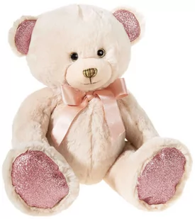 Pluszowy Miś Z Kokardką I Brokatowymi Zdobieniami, 23 Cm, Heunec - Maskotki i pluszaki - miniaturka - grafika 1
