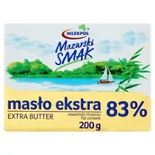 Masło i margaryna - Masło Ekstra Mazurski Smak 83% tł. 200g - miniaturka - grafika 1