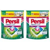 Środki do prania - Persil Kapsułki do prania tkanin Power Caps Color Zestaw 2 x 60 szt. - miniaturka - grafika 1