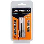Otwornice - Jufisto Otwornica z nasypem diamentowym 8 mm M14 diament lutowany - miniaturka - grafika 1