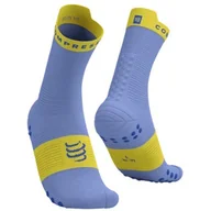 Skarpetki i podkolanówki sportowe - COMPRESSPORT Skarpety ProRacing Socks V4 Run High Jacaranda/Maize - miniaturka - grafika 1
