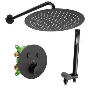 Rea Zestaw Prysznicowy Podtynkowy MILER Black Matt BOX P6713 - Zestawy prysznicowe - miniaturka - grafika 1