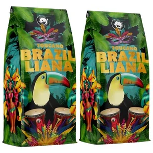 Kawa ziarnista Blue Orca Coffee KAWA BRAZILLIANA TOUCANO Świeżo Palona z Palarni 2kg 1000 g - Kawa - miniaturka - grafika 1