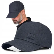 Czapki i chusty sportowe męskie - CZAPKA z Daszkiem Męska Bejsbolówka JEANSOWA Modna GRANATOWA Pako Jeans - miniaturka - grafika 1