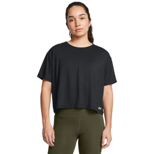 Damska koszulka treningowa Under Armour Motion SS - czarna - Koszulki i topy damskie - miniaturka - grafika 1