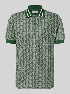 Koszulka polo o kroju regular fit ze wzorem na całej powierzchni - Koszulki męskie - miniaturka - grafika 1