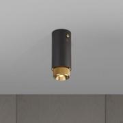 Lampy sufitowe - Lampa Exhaust Surface Grafitowa z mosiądzem - miniaturka - grafika 1