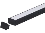 Taśmy LED - Zaślepka PCV Line czarna - miniaturka - grafika 1