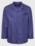 Piżamy męskie - Cyberjammies Koszulka piżamowa Riley 6764 Granatowy Regular Fit - miniaturka - grafika 1