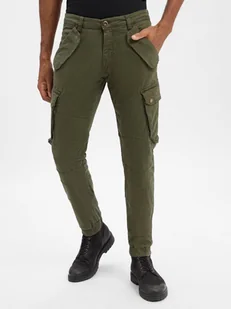 Alpha Industries Spodnie Mężczyźni Bawełna zielony jednolity, 30 - Spodnie męskie - miniaturka - grafika 1