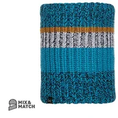 Apaszki i szaliki męskie - BUFF Męski komin Stig niebiesko-niebieski dzianinowy ocieplacz na szyję, jeden rozmiar - miniaturka - grafika 1