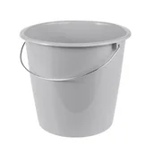Inne artykuły do sprzątania - Wiadro z uchwytem metalowym Erik 10 l szare keeeper - miniaturka - grafika 1