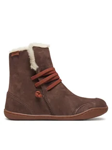 Camper Botki Peu K400505-016 Brązowy - Botki damskie - miniaturka - grafika 1