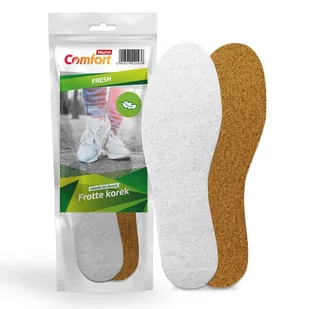 Wkładki do butów frotte na korku białe r. 38 - Akcesoria obuwnicze - miniaturka - grafika 1