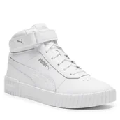 Buty dla chłopców - Sneakersy Puma Carina Mid Jr 38737602 Biały - miniaturka - grafika 1