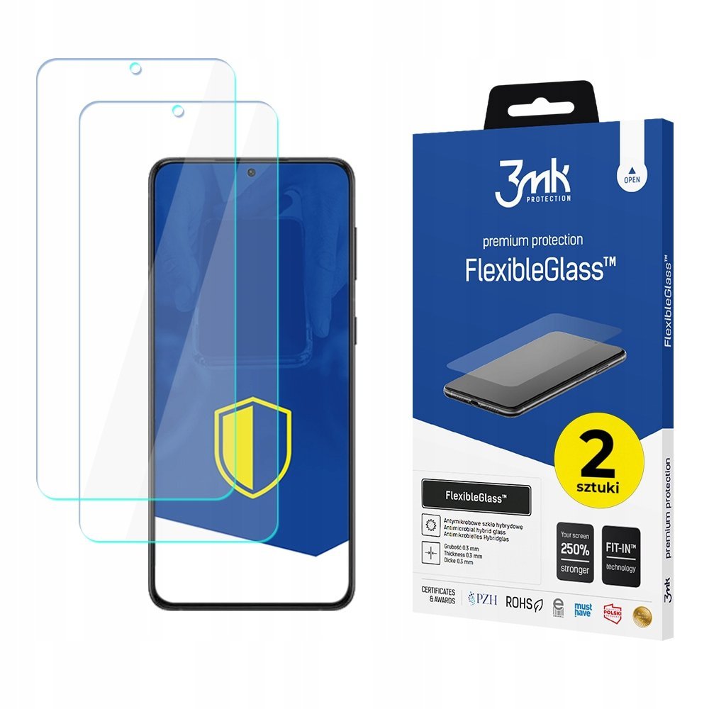 2x Szkło hybrydowe na ekran do Samsung Galaxy S22 5G - 3mk FlexibleGlass
