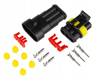 KOSTKA ZŁĄCZE HERMETYCZNE WTYK SUPERSEAL 3 PIN - Gniazdka elektryczne - miniaturka - grafika 1